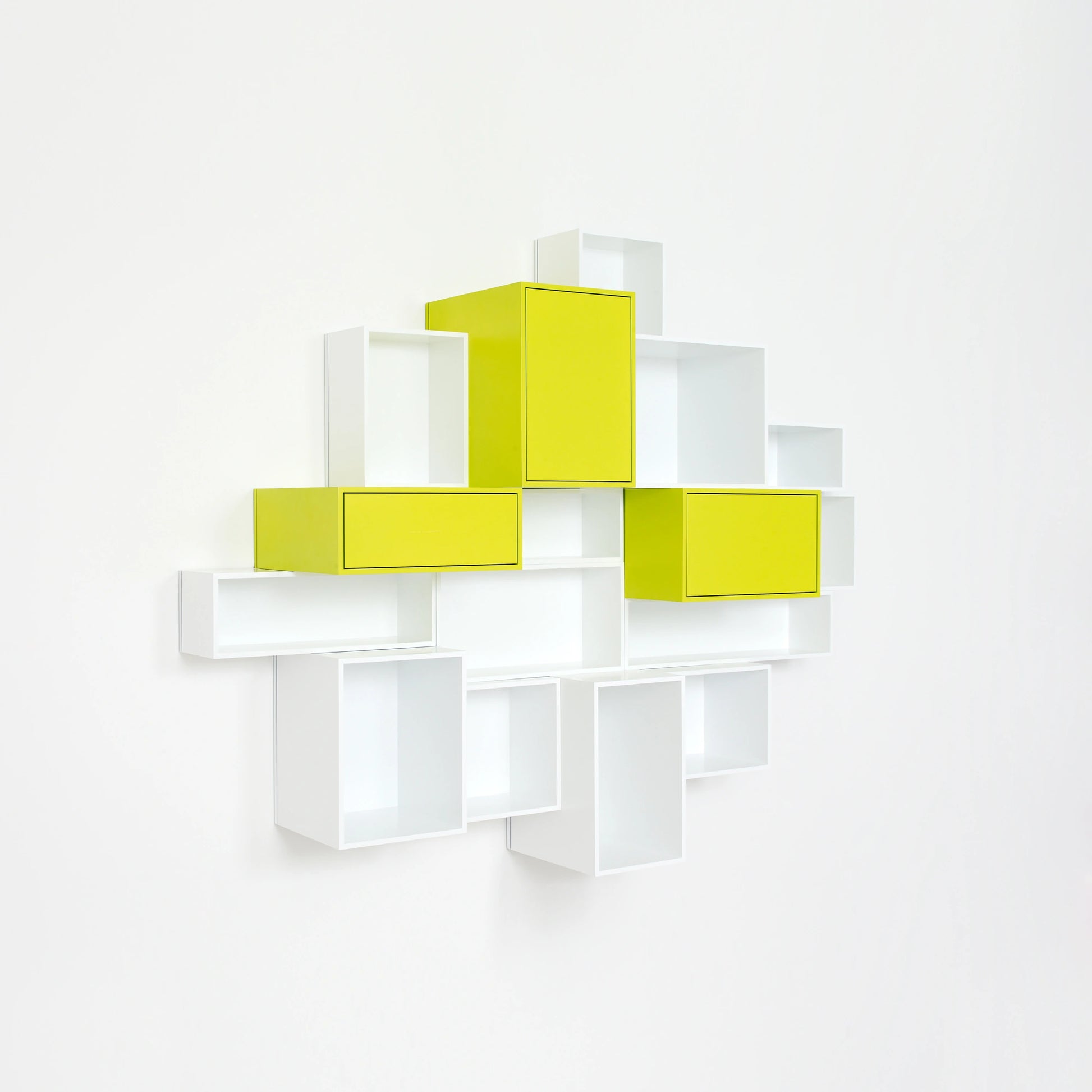 Wall-mounted shelving RK012 from the right-hand side