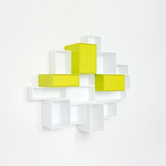 Wall-mounted shelving RK012 from the right-hand side