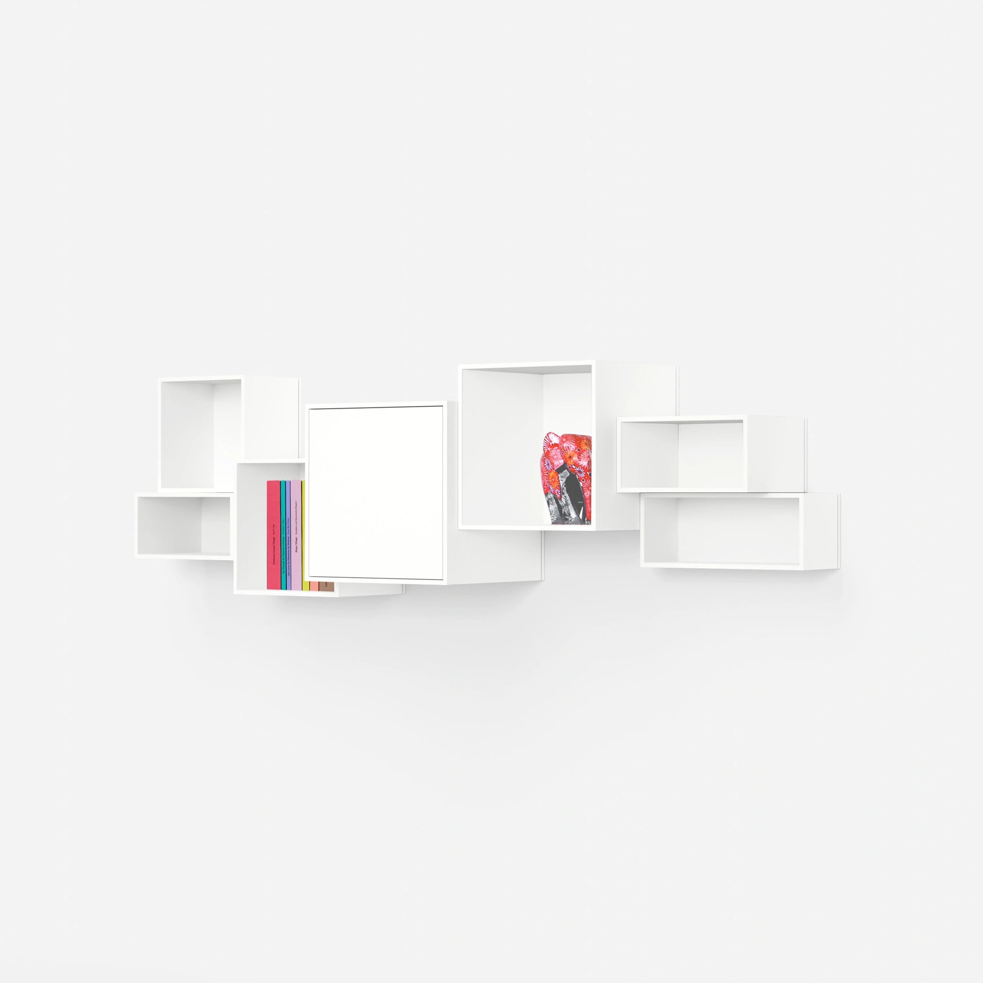 Wall-mounted shelving RK017 from the left side