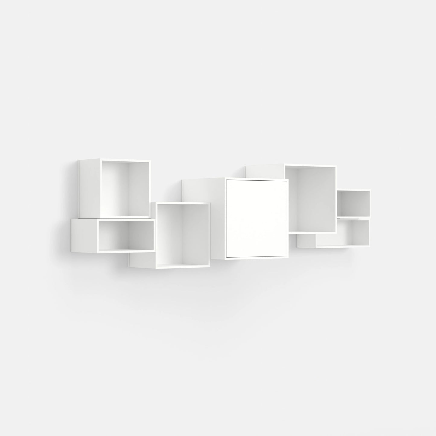 Wall-mounted shelving RK017 from the right-hand side