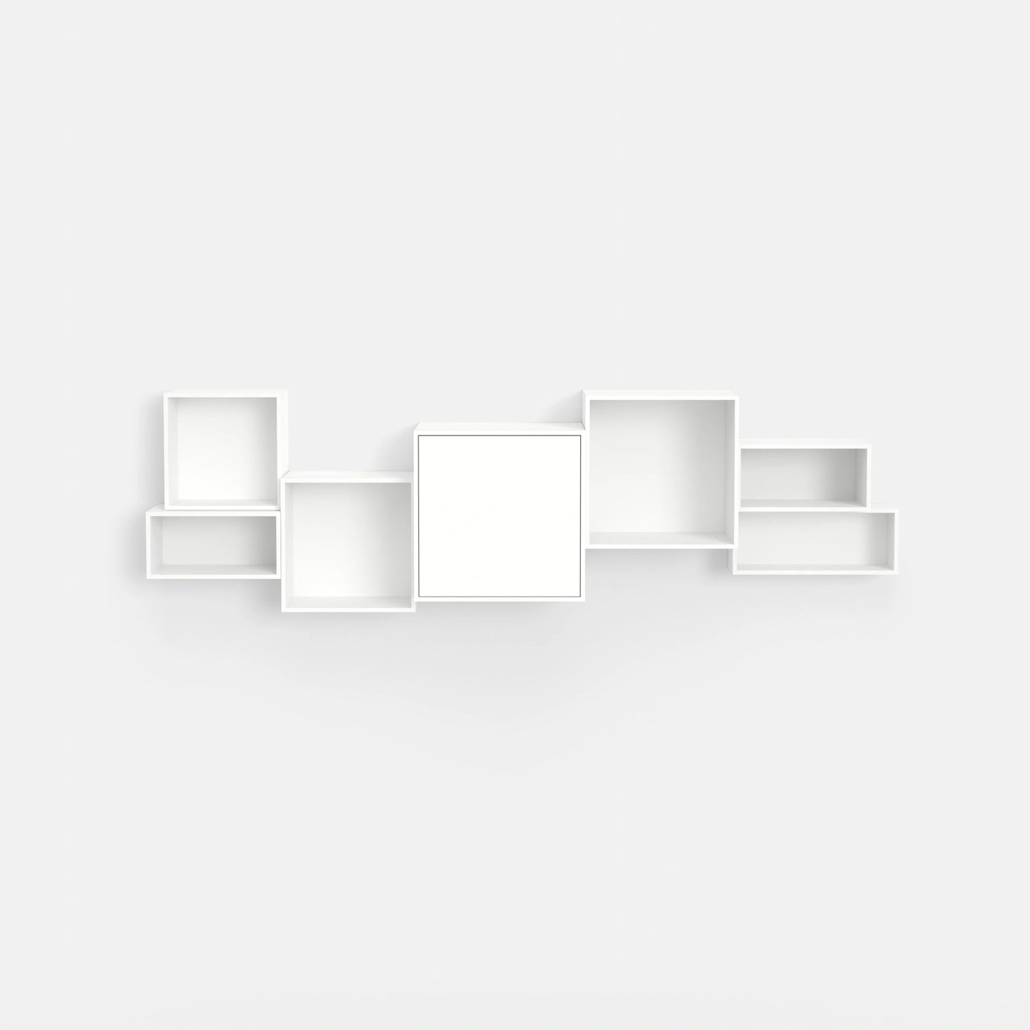 Wall-mounted shelving RK017 from the front