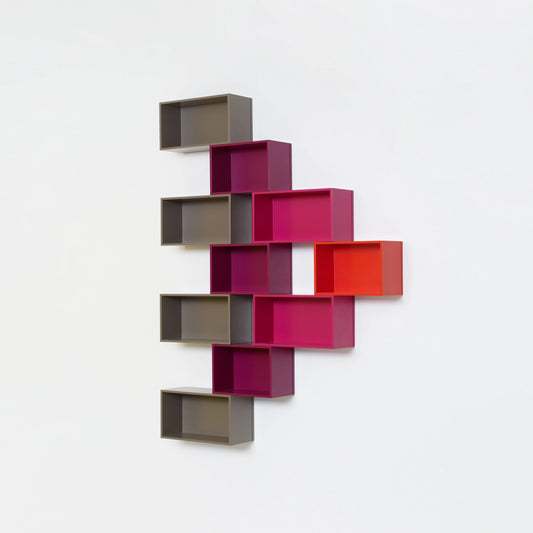 Wall-mounted shelving RK033 from the left side