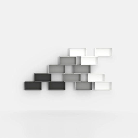 Wall-mounted shelving RK043 from the front