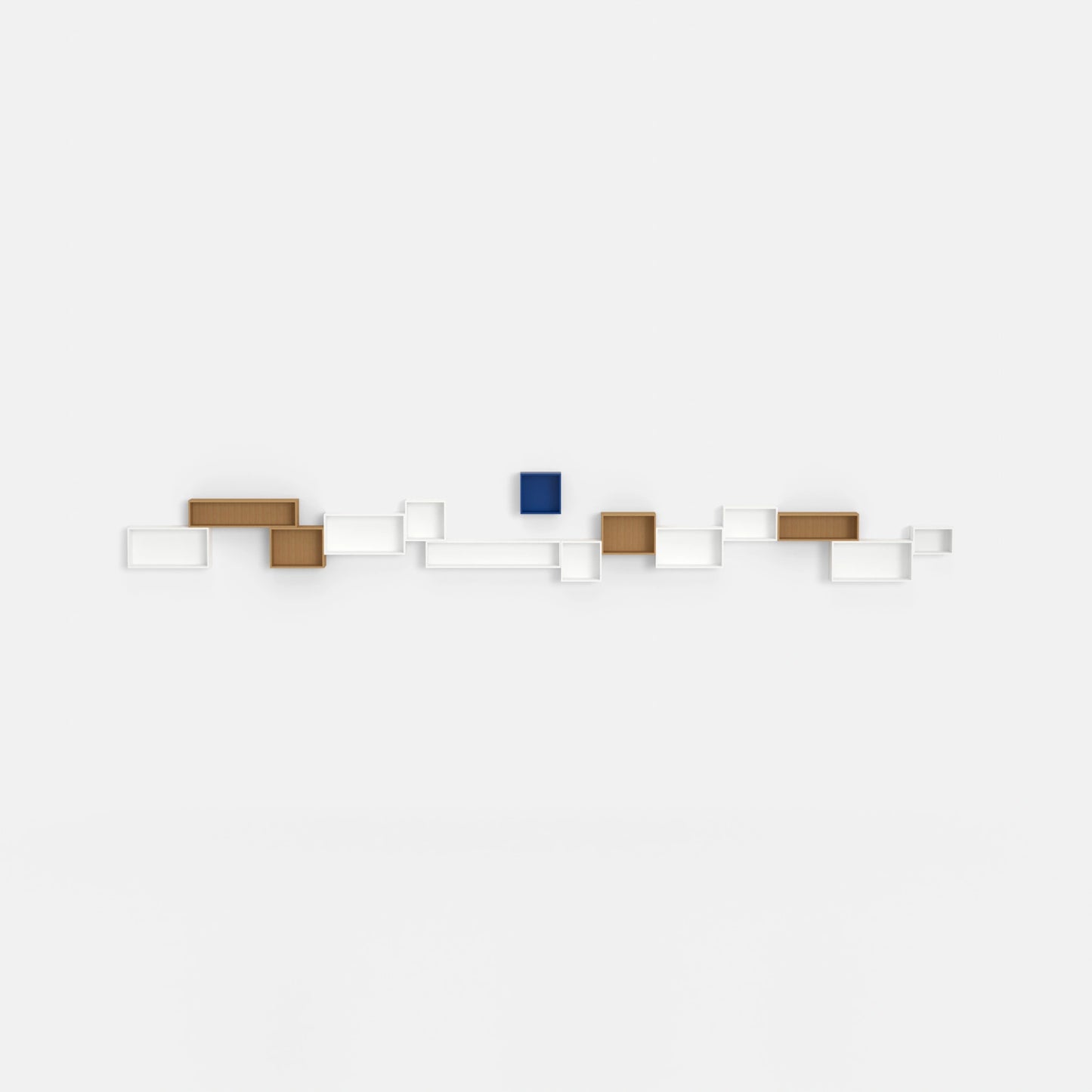 Wall-mounted shelving RK1059 from the front