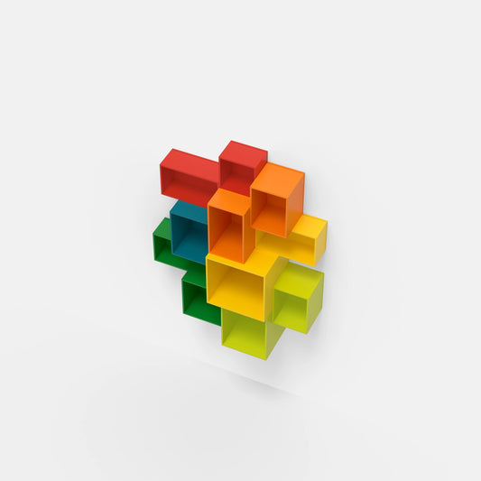 Wall-mounted shelving RK1084 from above