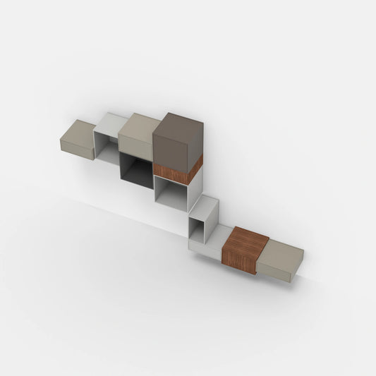Wall-mounted shelving RK1107 from above
