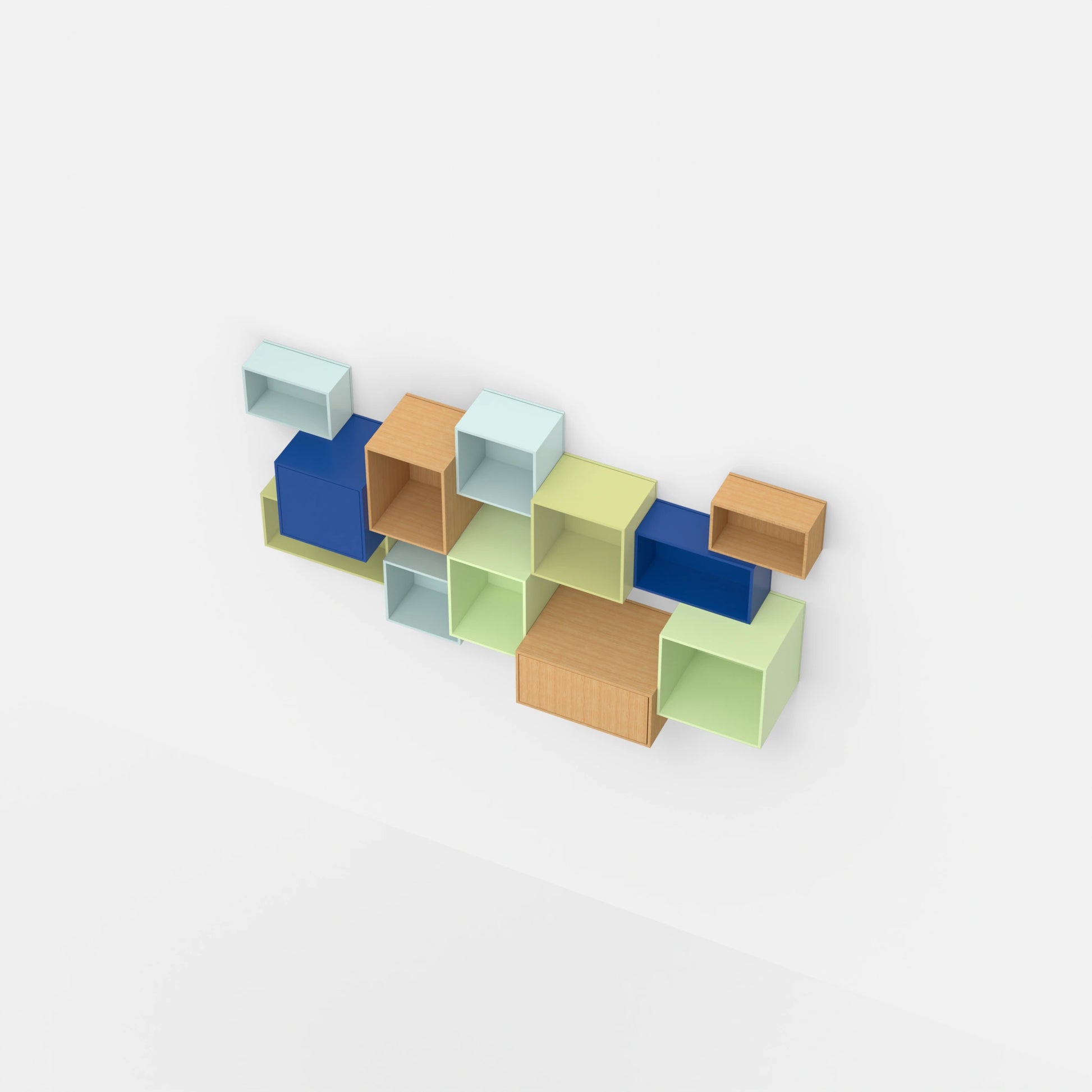 Wall-mounted shelving RK1121 from above
