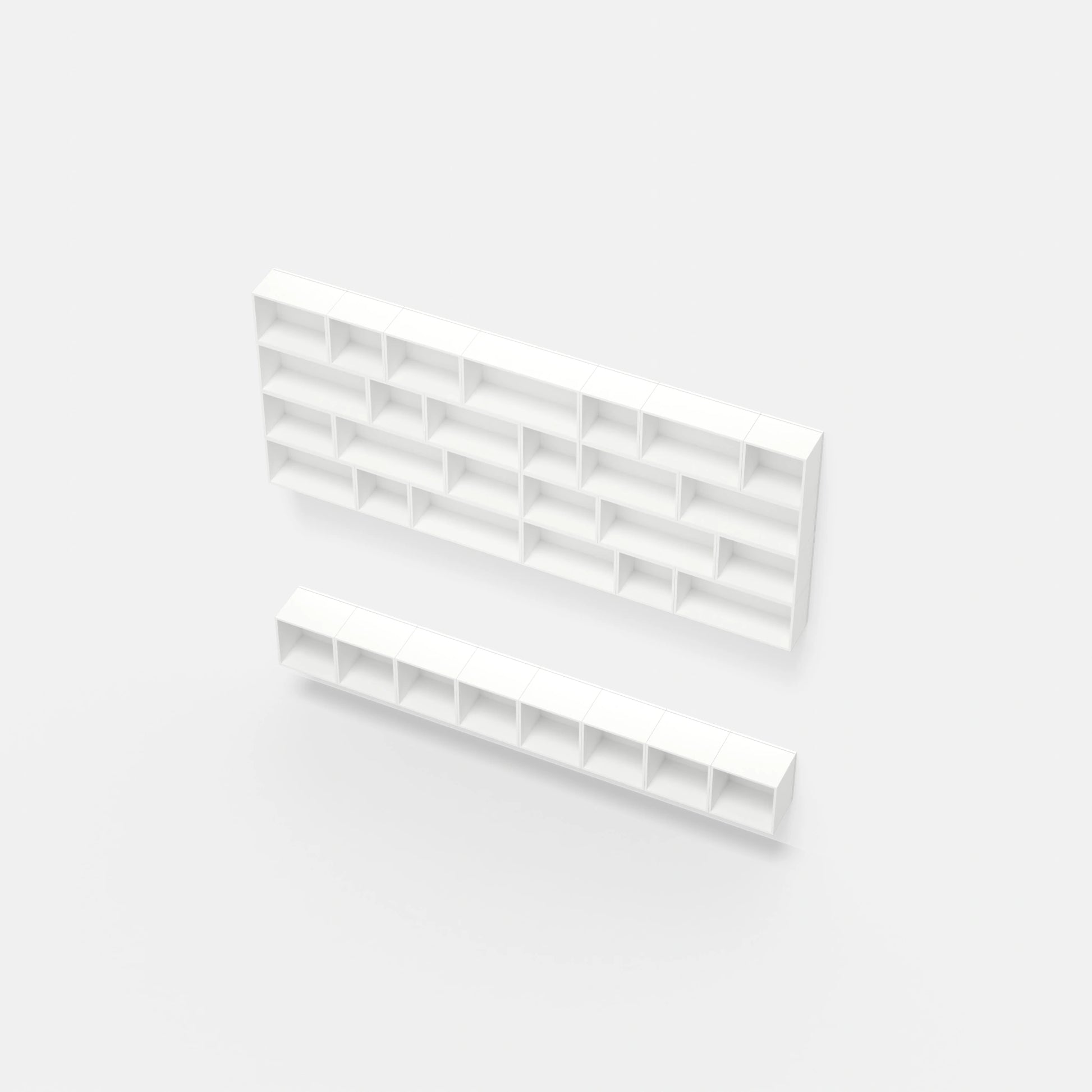 Wall-mounted shelving RK1157 from above
