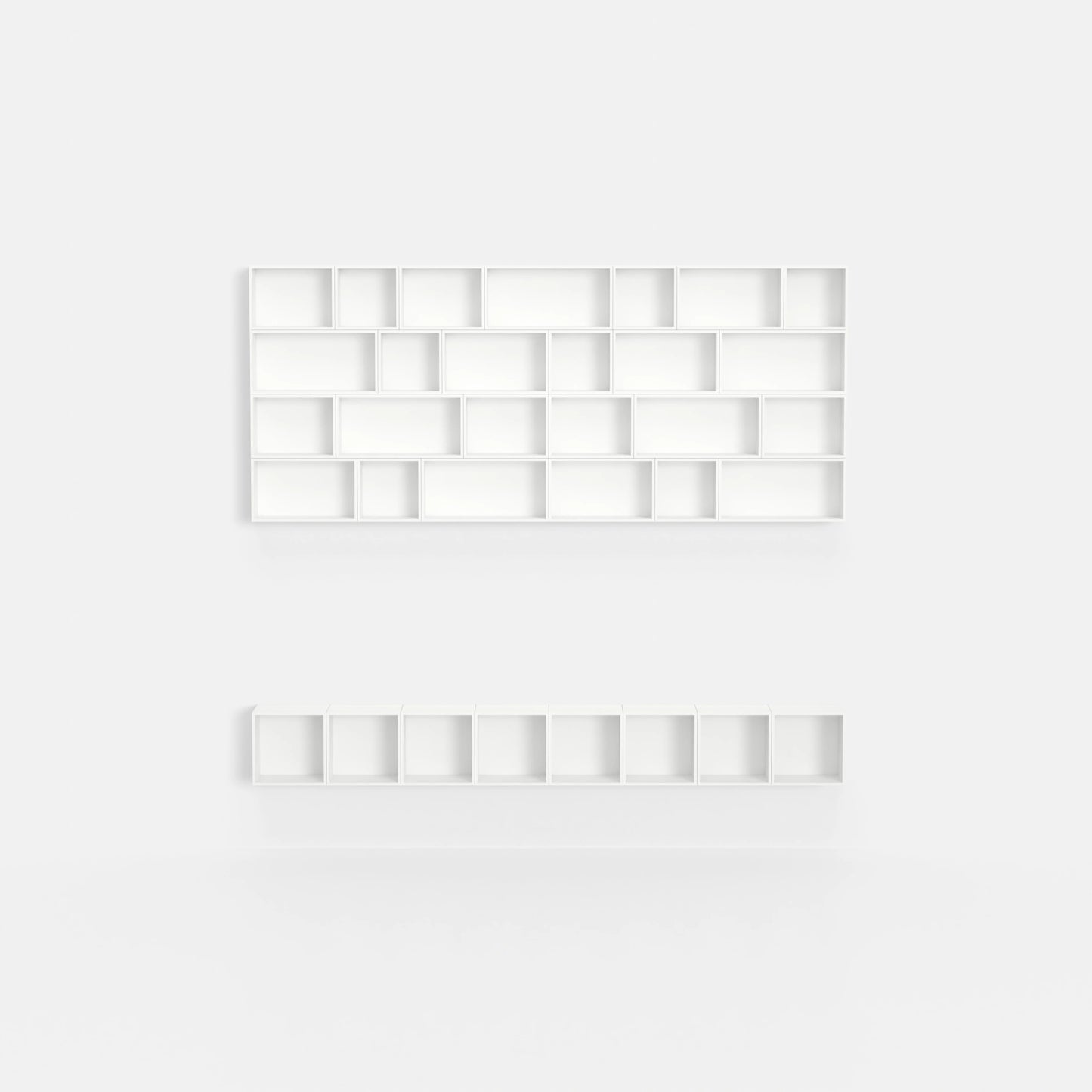 Wall-mounted shelving RK1157 from the front