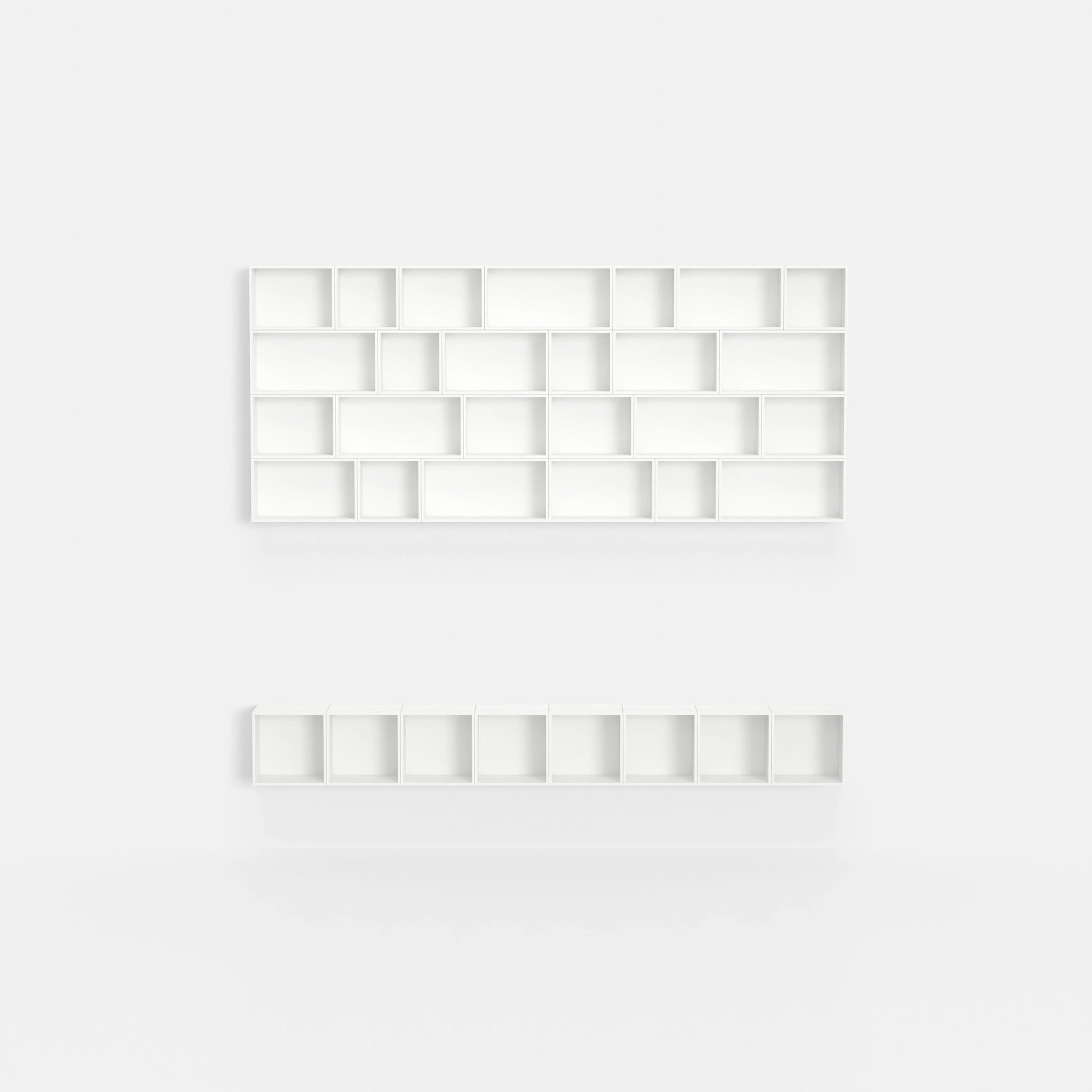 Wall-mounted shelving RK1157 from the front