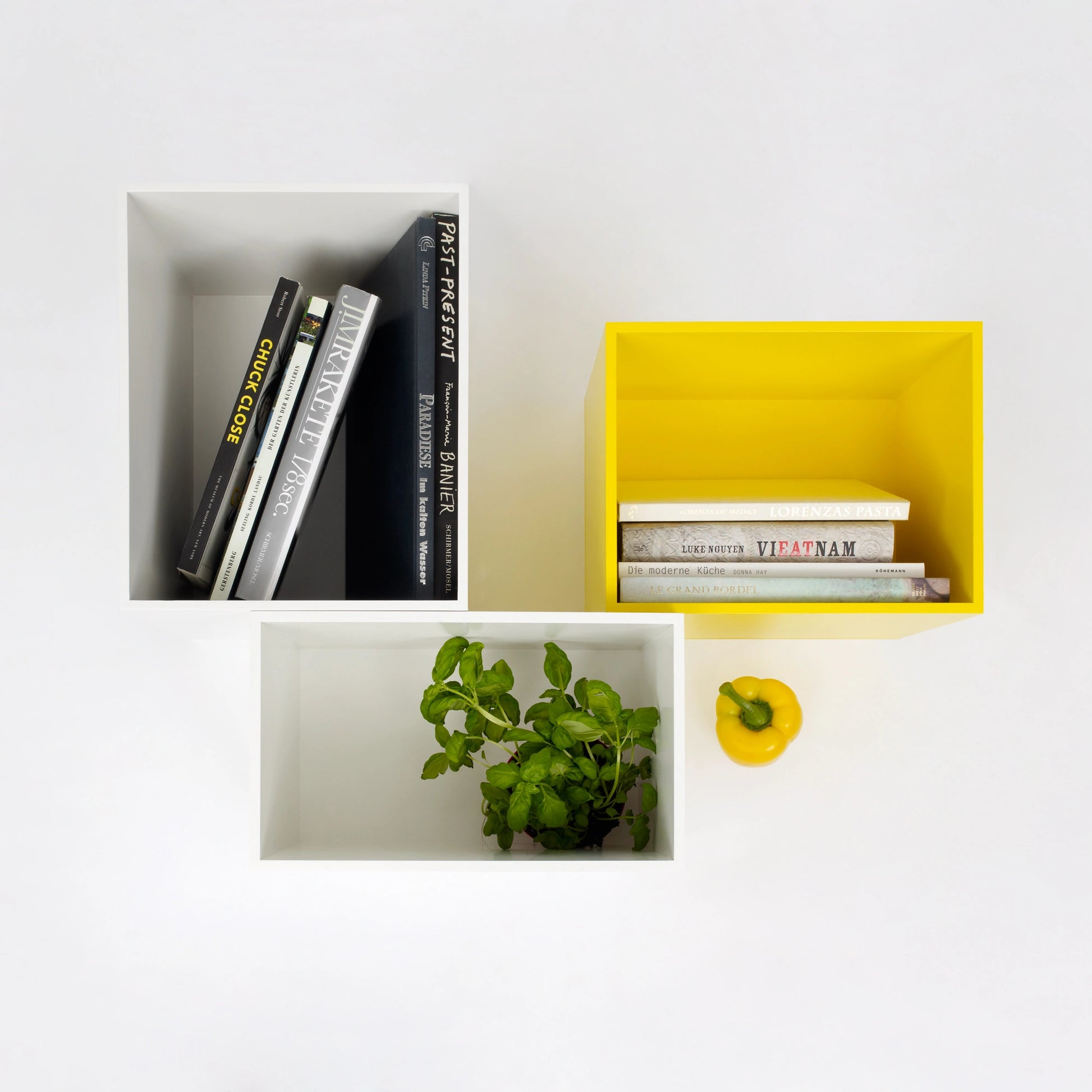 Wall-mounted shelving RK174 from the front