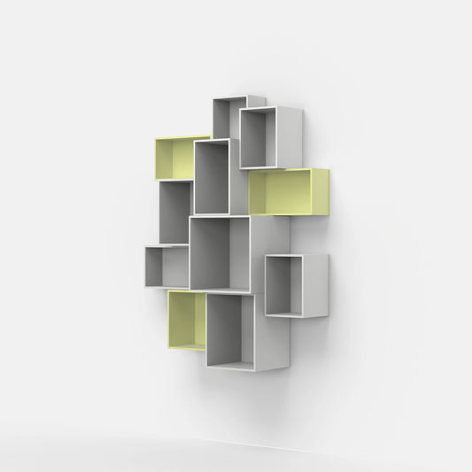 Wall-mounted shelving RK217 from the left side