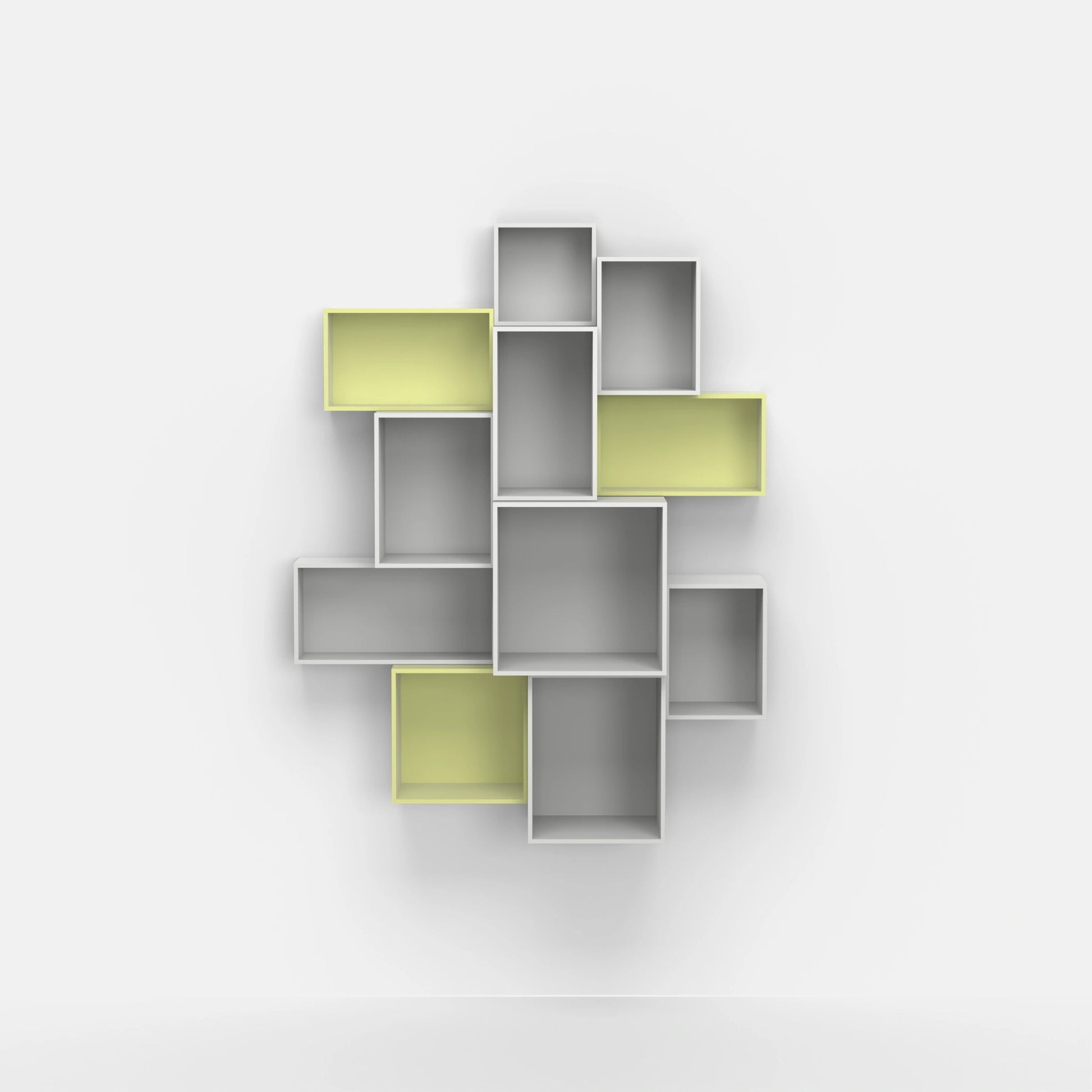 Wall-mounted shelving RK217 from the front