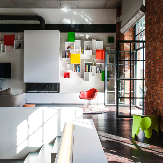 Wall-mounted shelving RK248 from the front