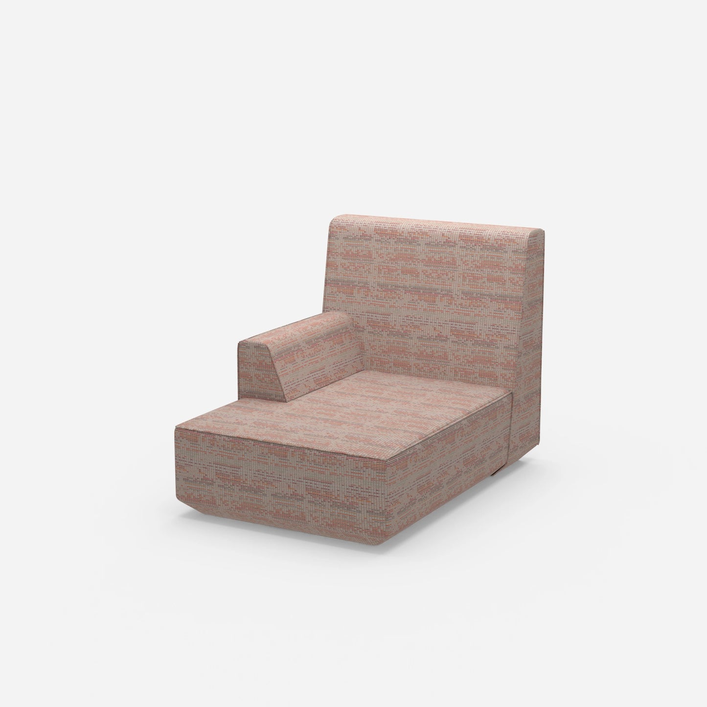 Small recamiere with high back from the side