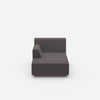 Small chaise longue from the front