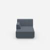Small chaise longue from the front