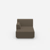 Small chaise longue from the front