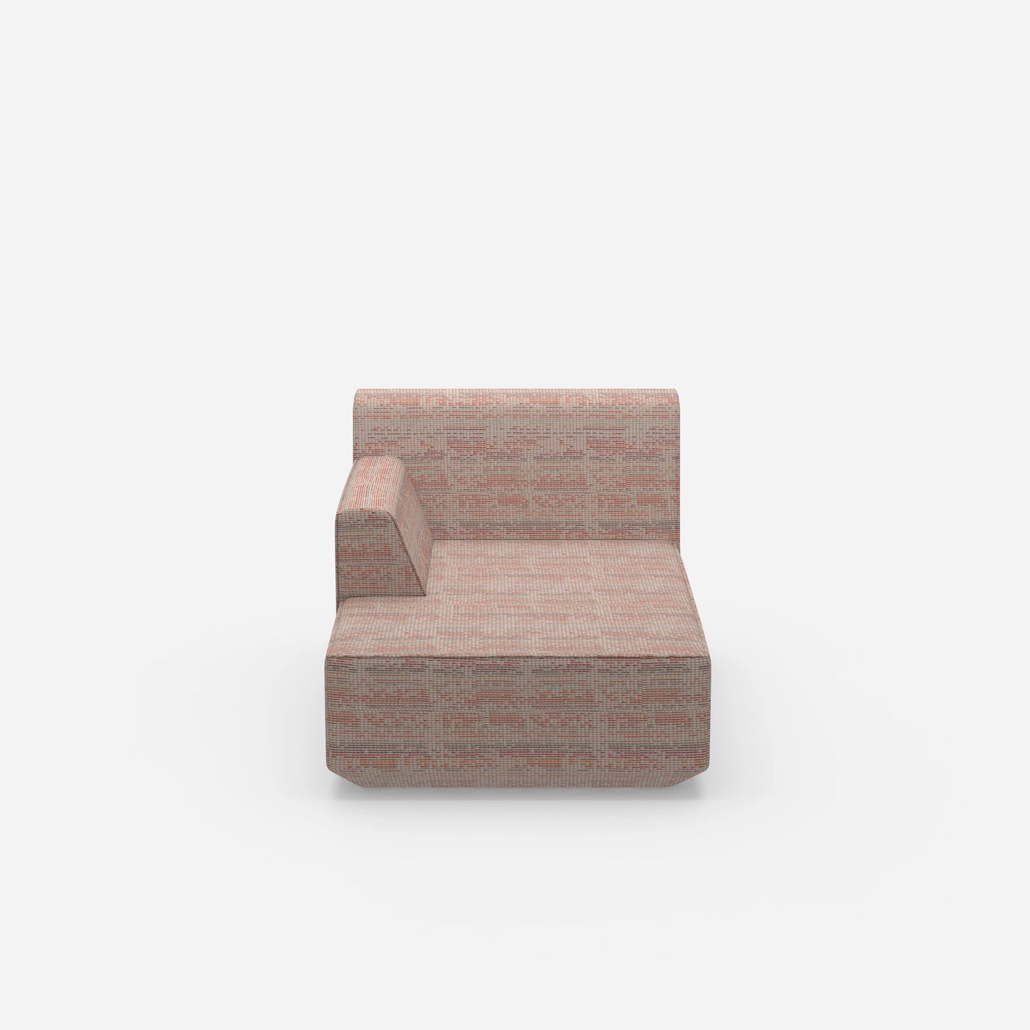 Small chaise longue from the front