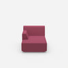 Small chaise longue from the front