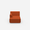 Small chaise longue from the front