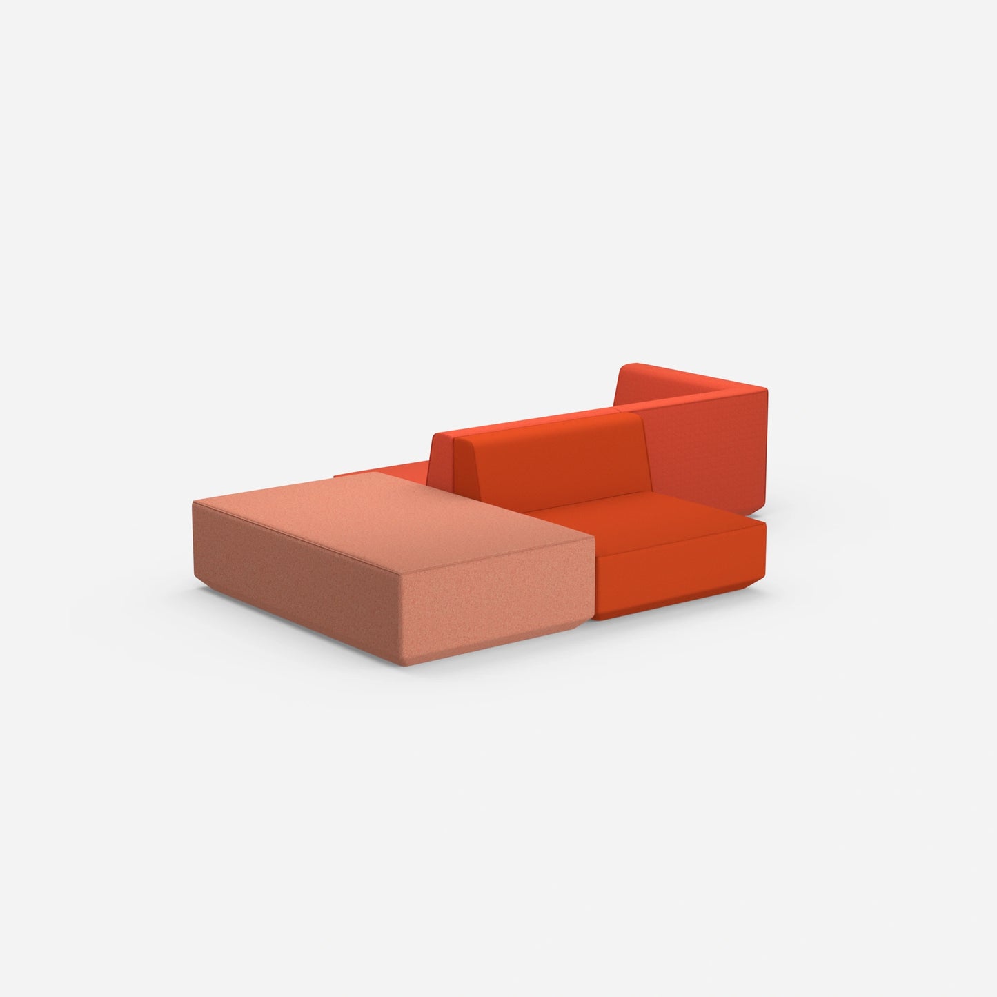 Creative sofa island from behind
