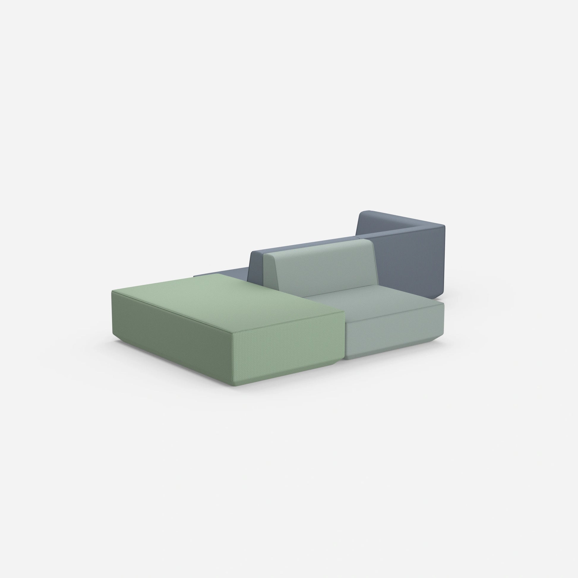 Creative sofa island from behind