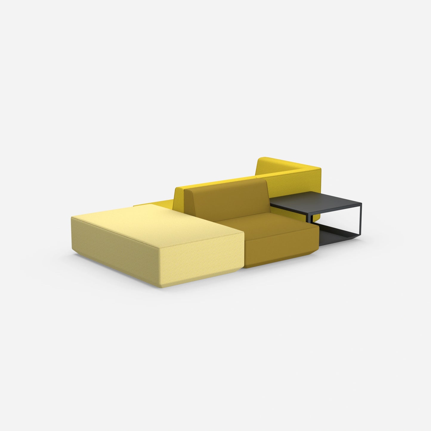 Creative sofa island from behind