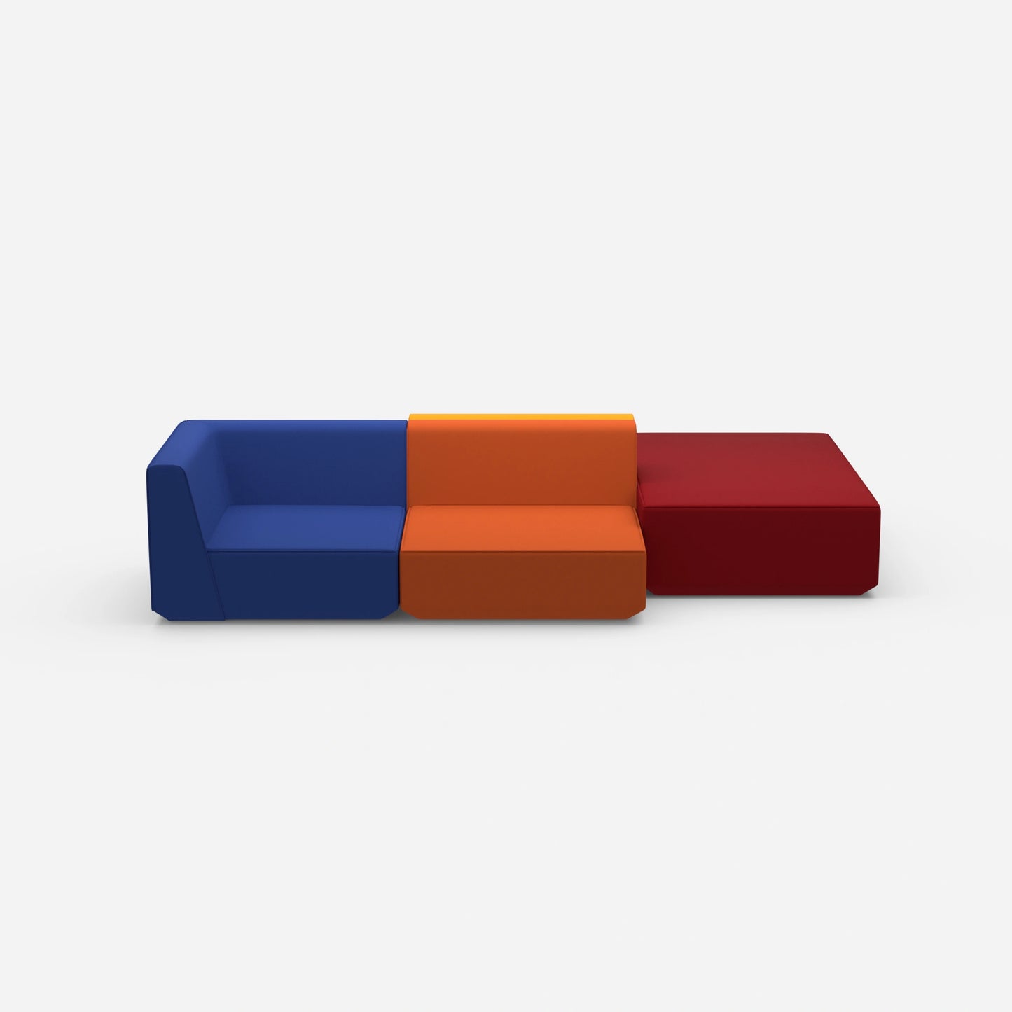Creative sofa island from the front