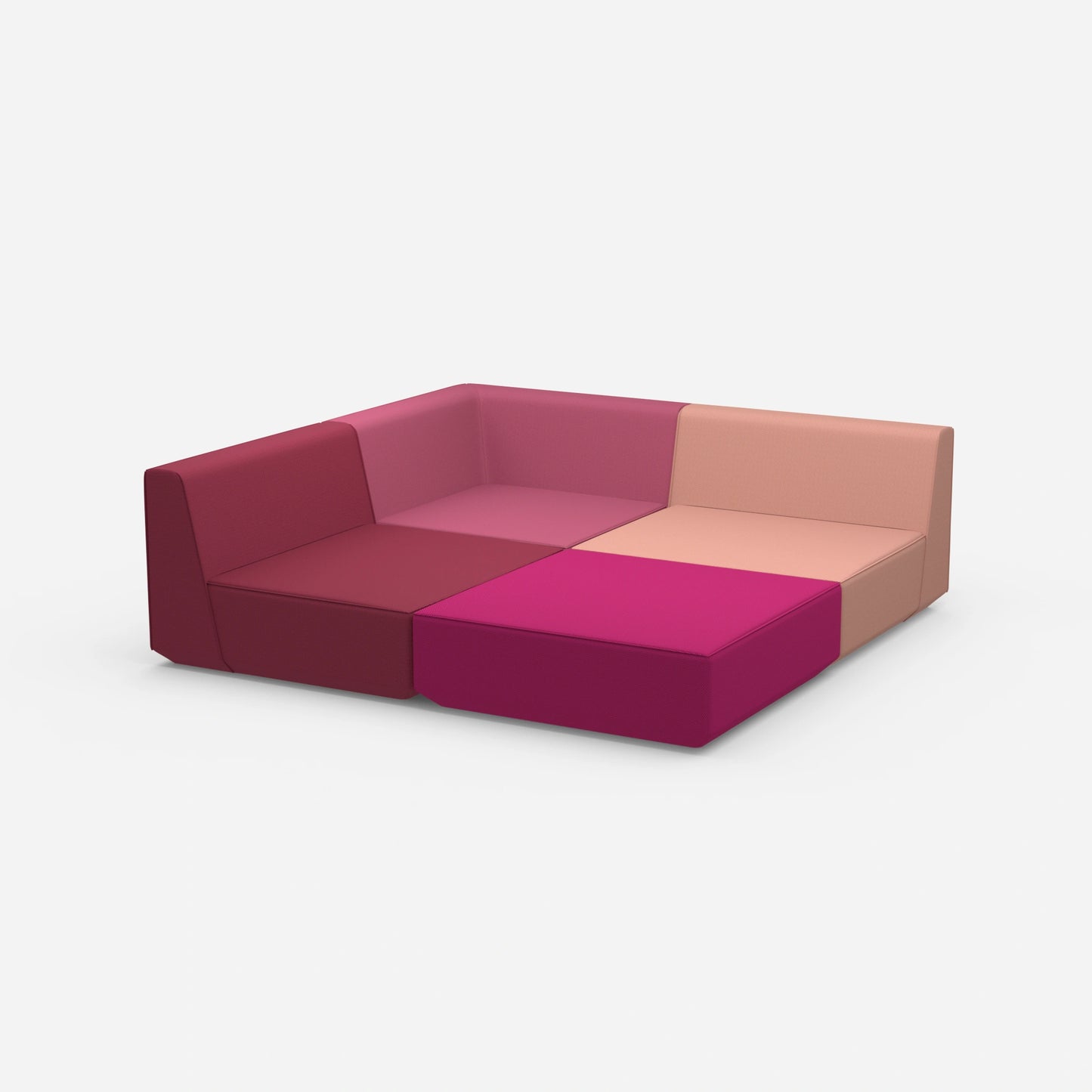 Creative sofa island from the side