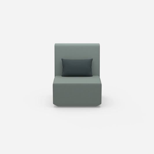 Reading chair from the front