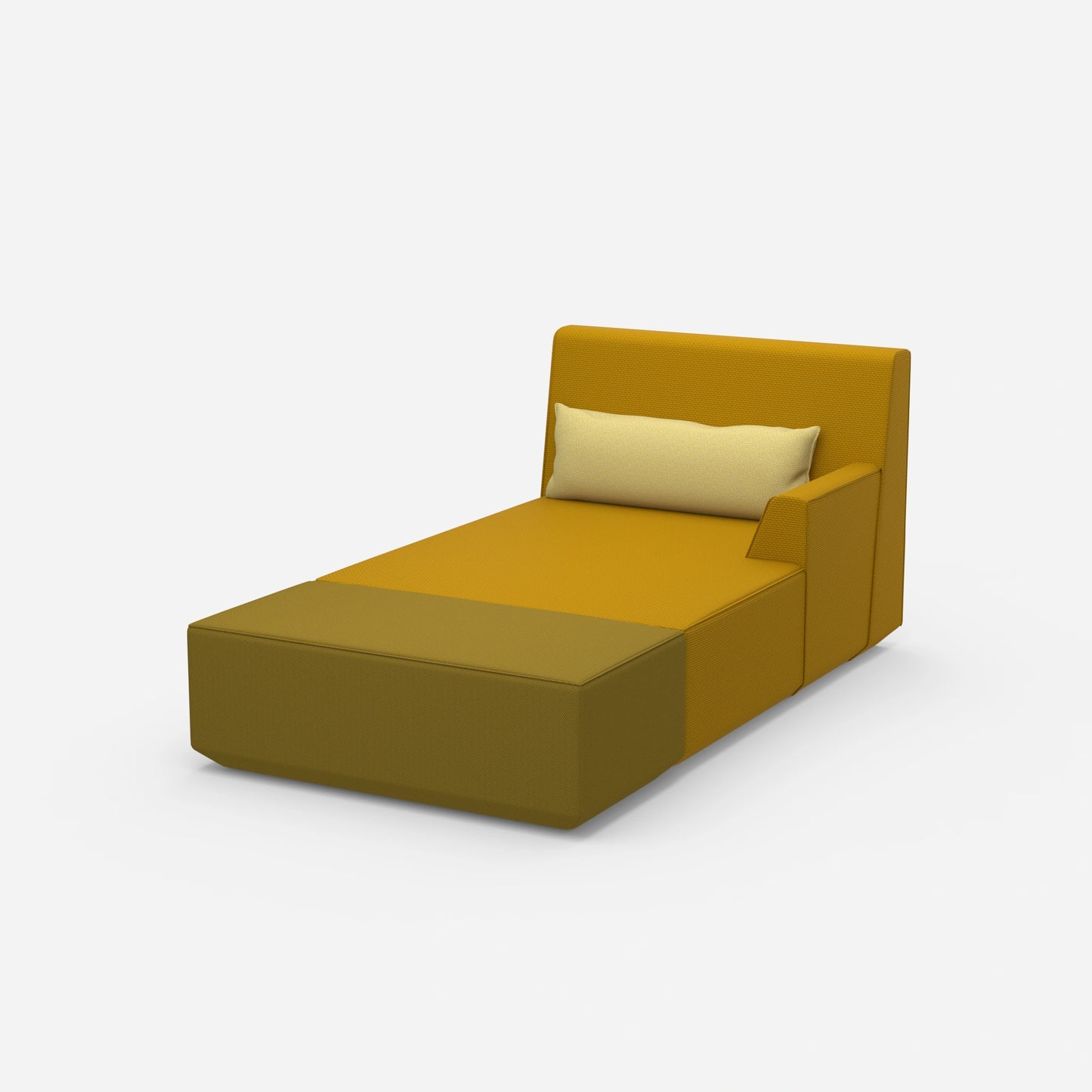 Modern recamiere for sleeping 120 cm wide from the side
