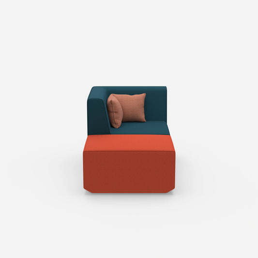 Modern TV chair from the front
