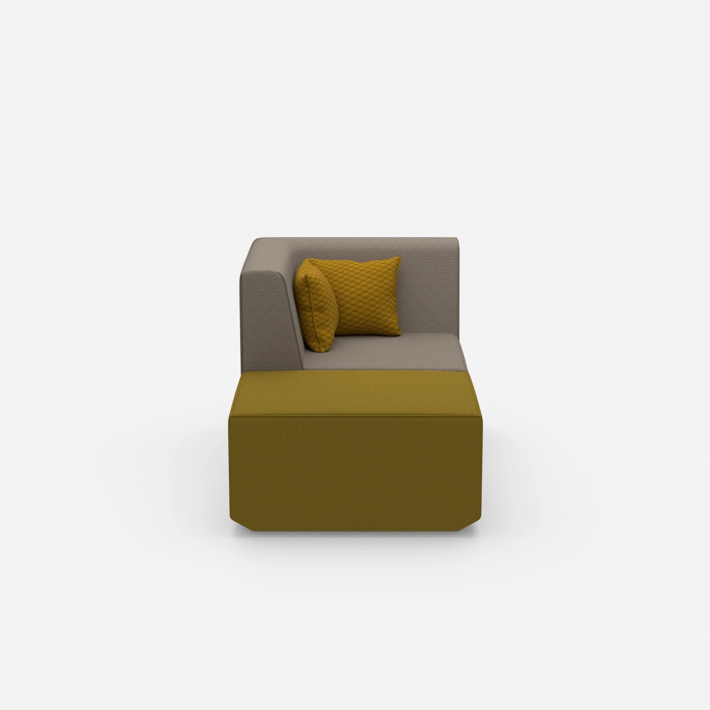 Modern TV chair from the front