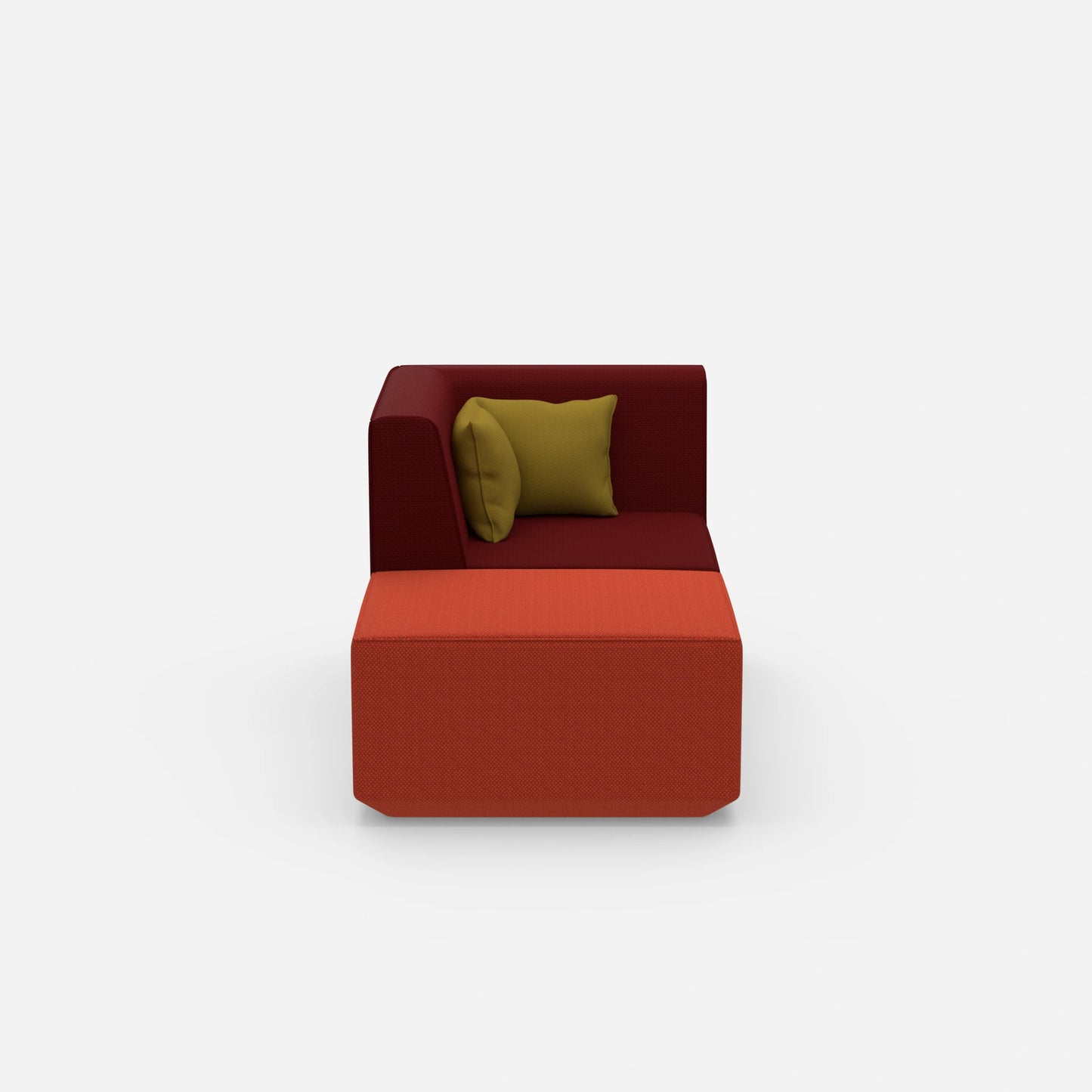 Modern TV chair from the front