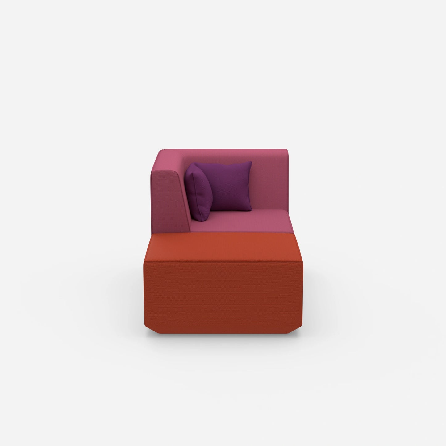 Modern TV chair from the front