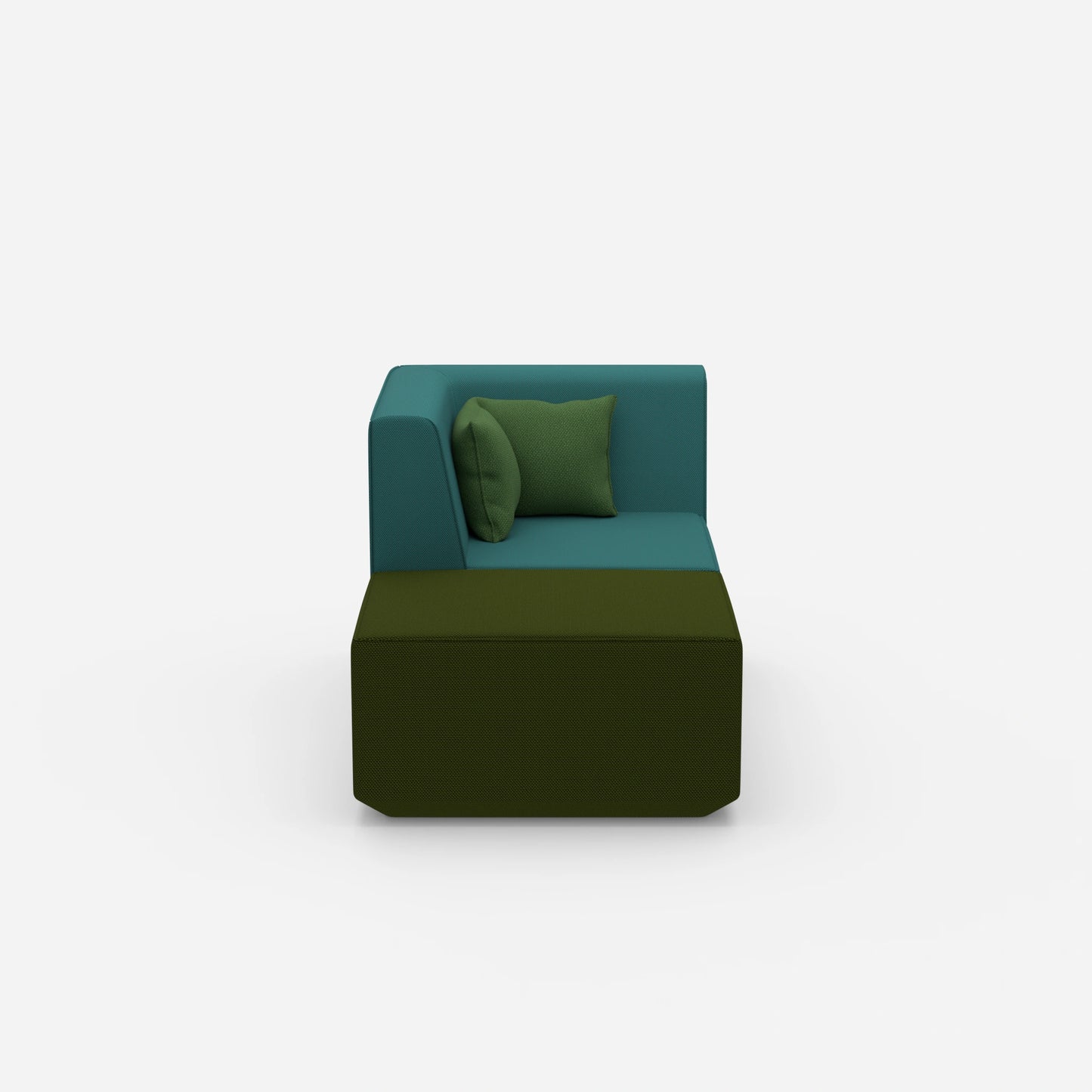 Modern TV chair from the front