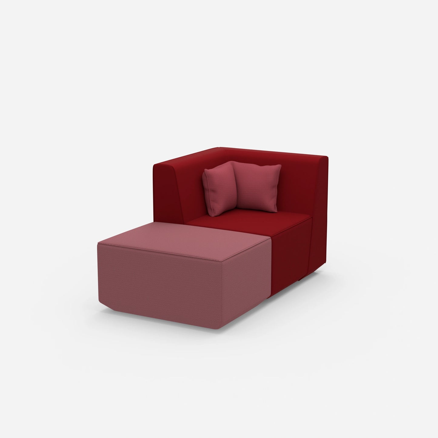 Modern TV armchair from the side