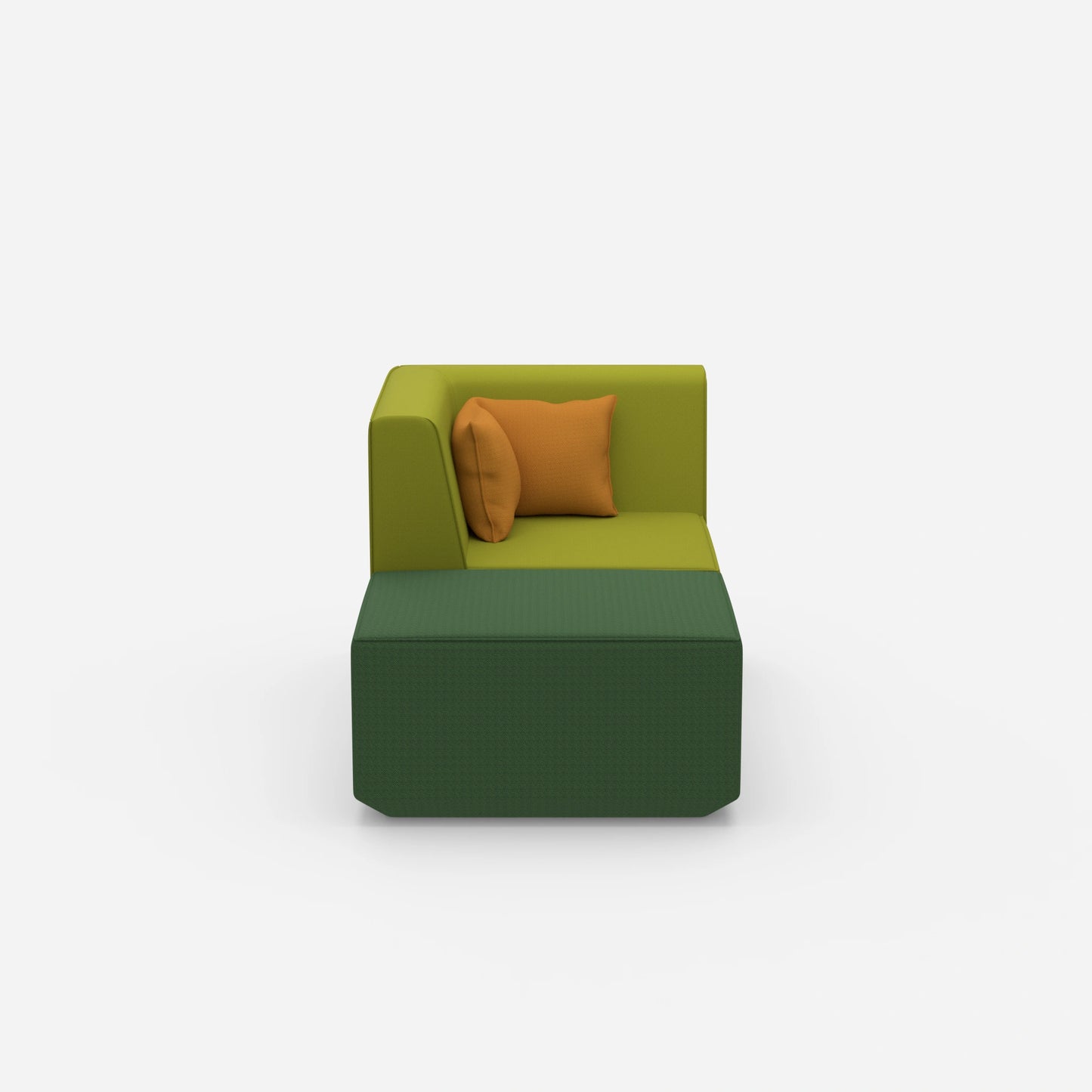 Modern TV chair from the front