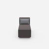 Modern longseat armchair from the front