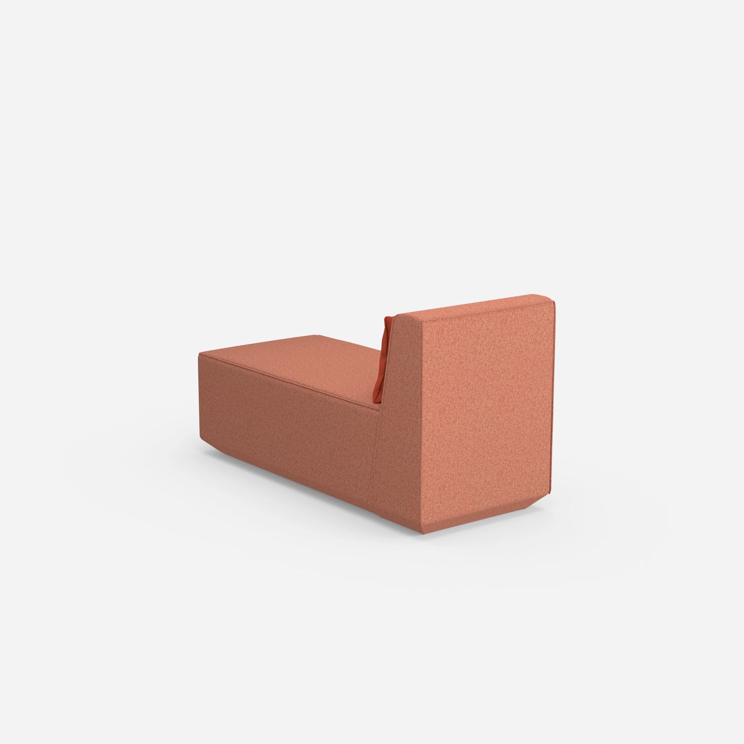 Modern longseat armchair from behind