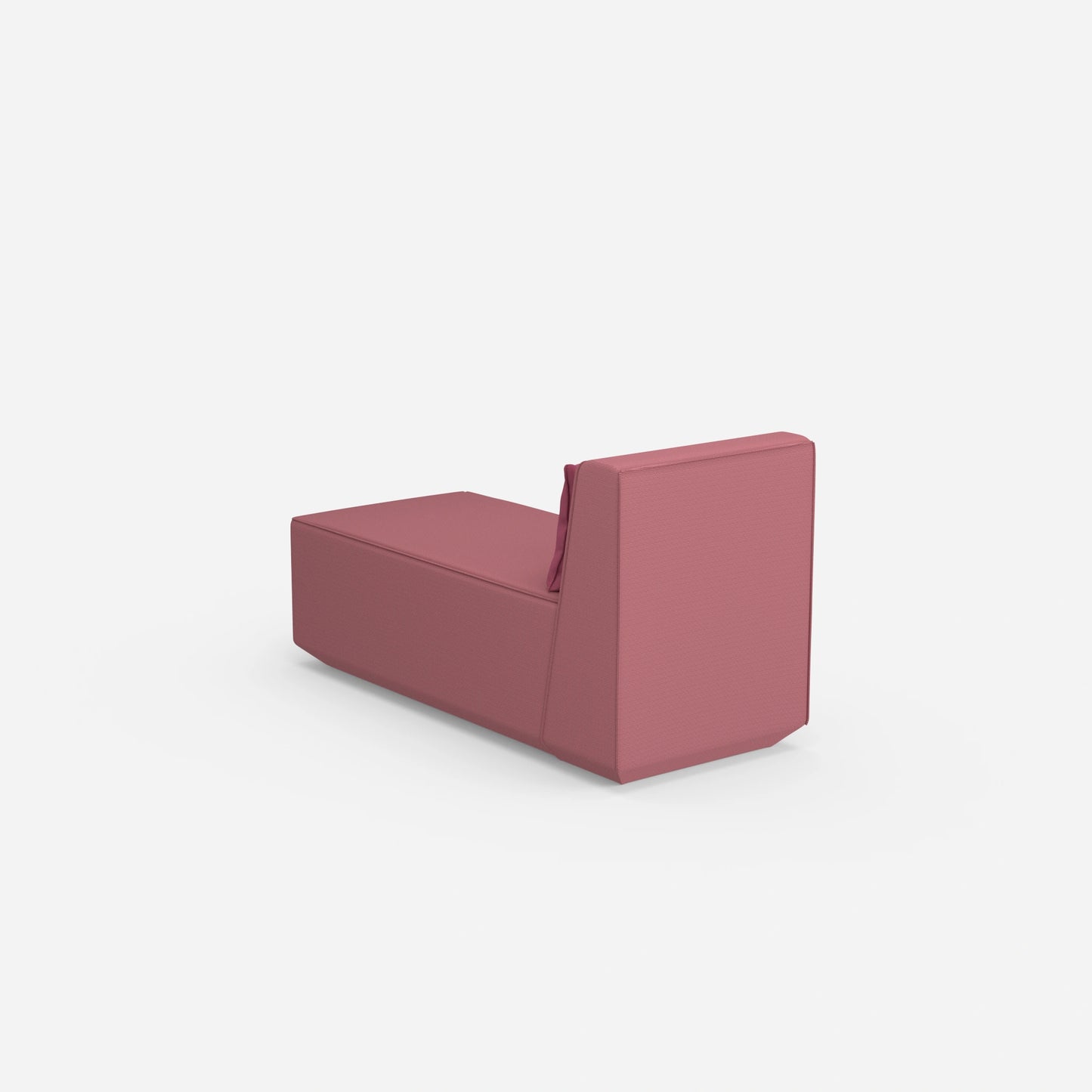 Modern longseat armchair from behind