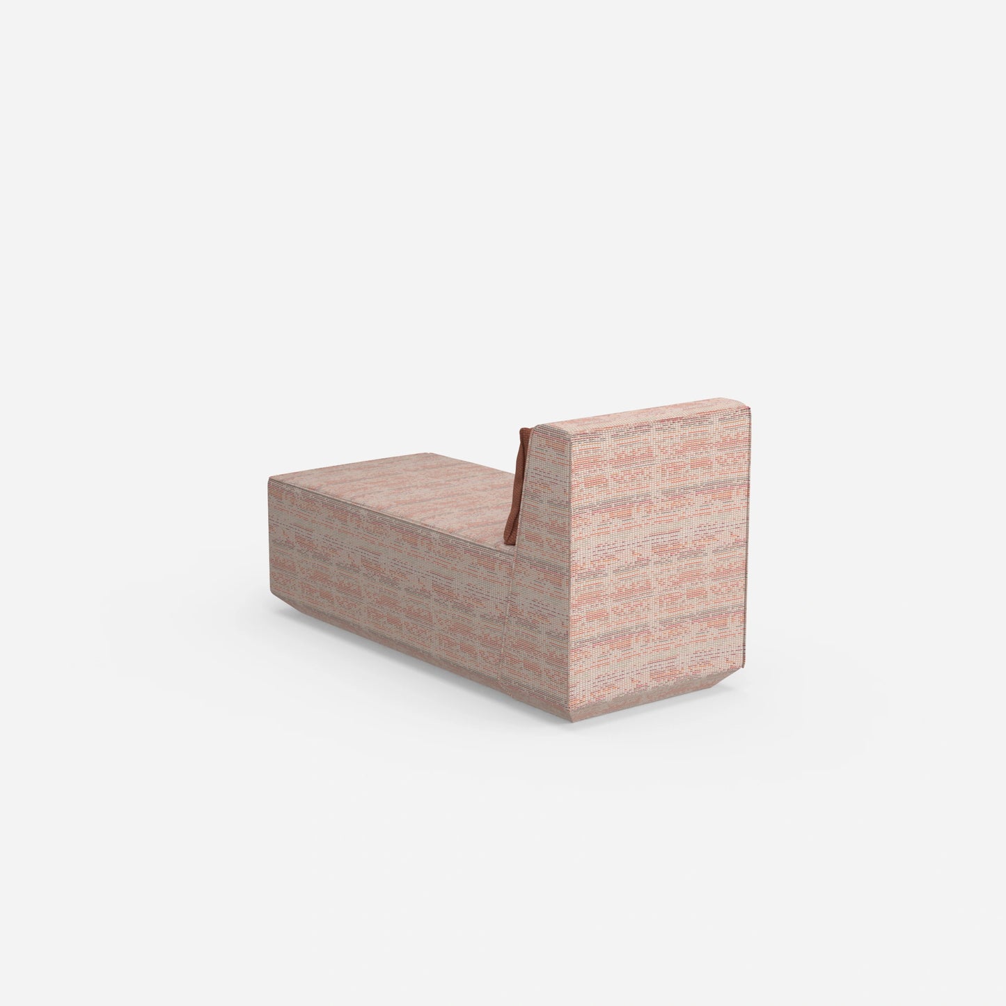 Modern longseat armchair from behind