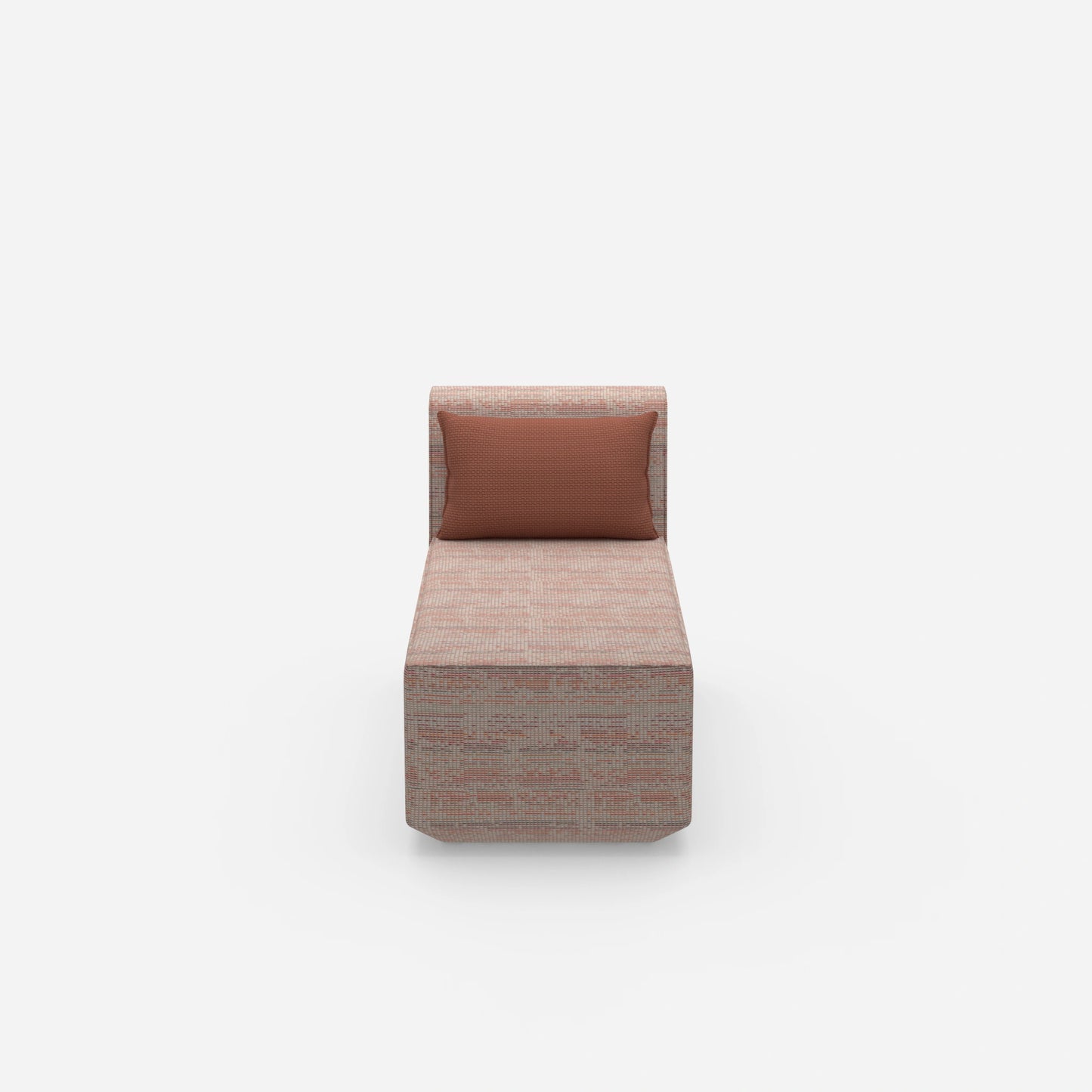 Modern longseat armchair from the front