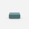 Modern pouf blue from the front
