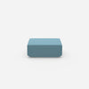 Modern pouf blue from the front