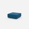 Modern pouf blue from the side