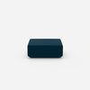 Modern pouf blue from the front