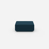 Modern pouf blue from the front