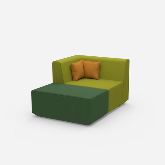 Modern armchair for watching TV from the side